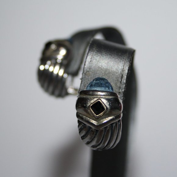 Beautiful silver and topaz earrings